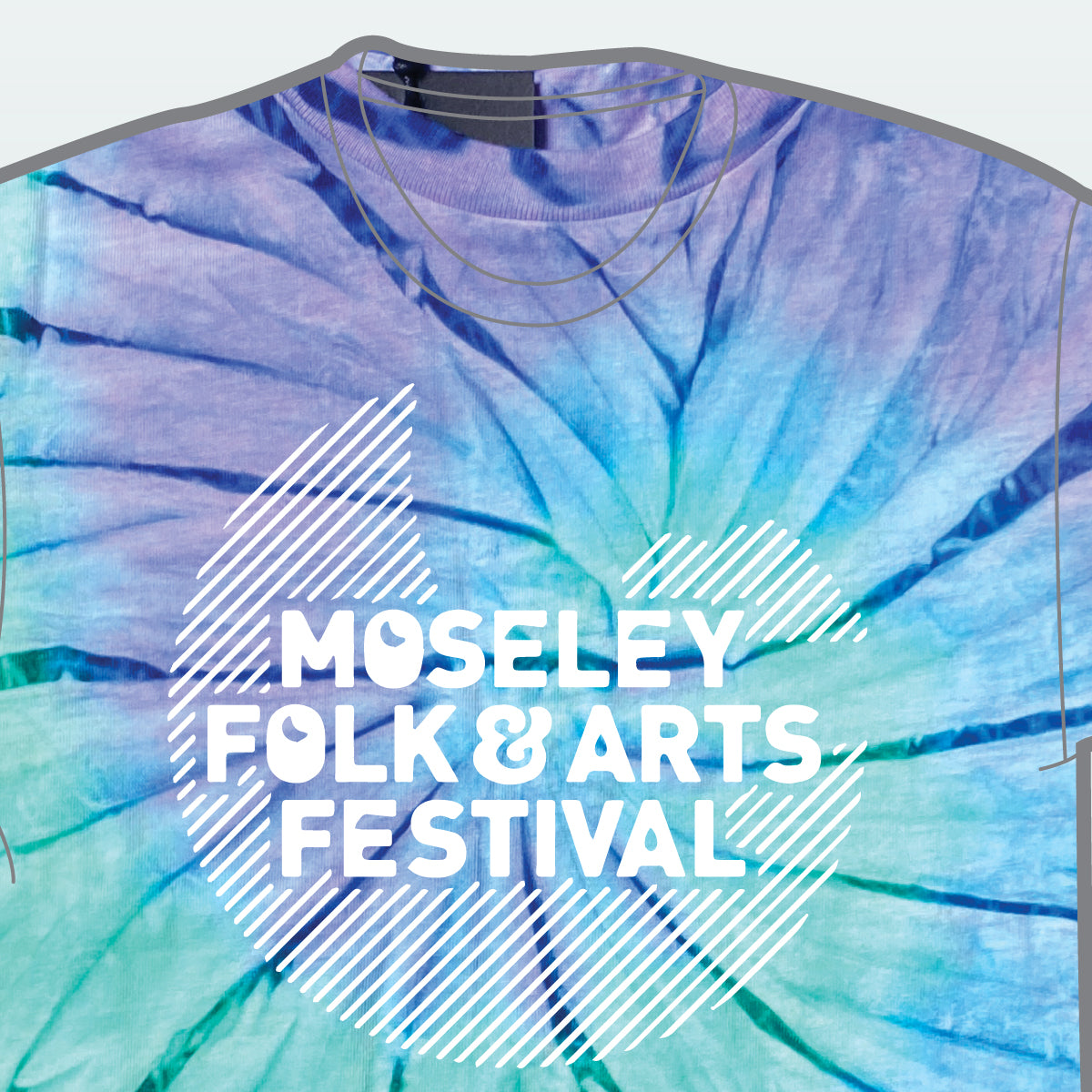 Tie Dye T-Shirt - Festival Moon Logo